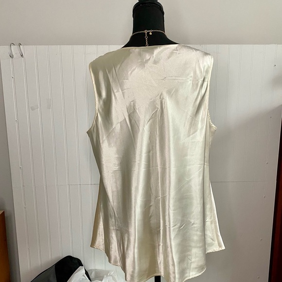 Satiny Lace-Insert Camisole Top, Lane Bryant, Plus, 18 - Picture 5 of 10